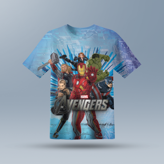 Avengers Kids AOP Sports T-Shirt