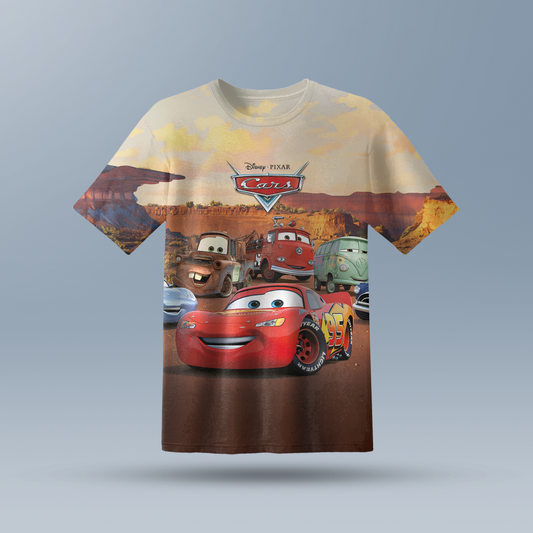 Car Kids AOP Sports T-Shirt