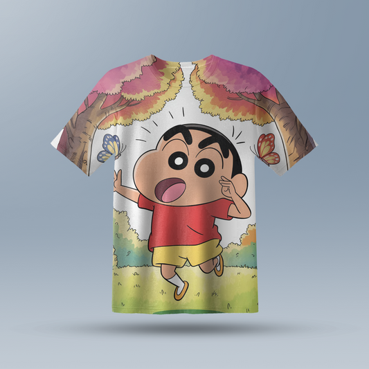 Shinchan Kids AOP Sports T-Shirt