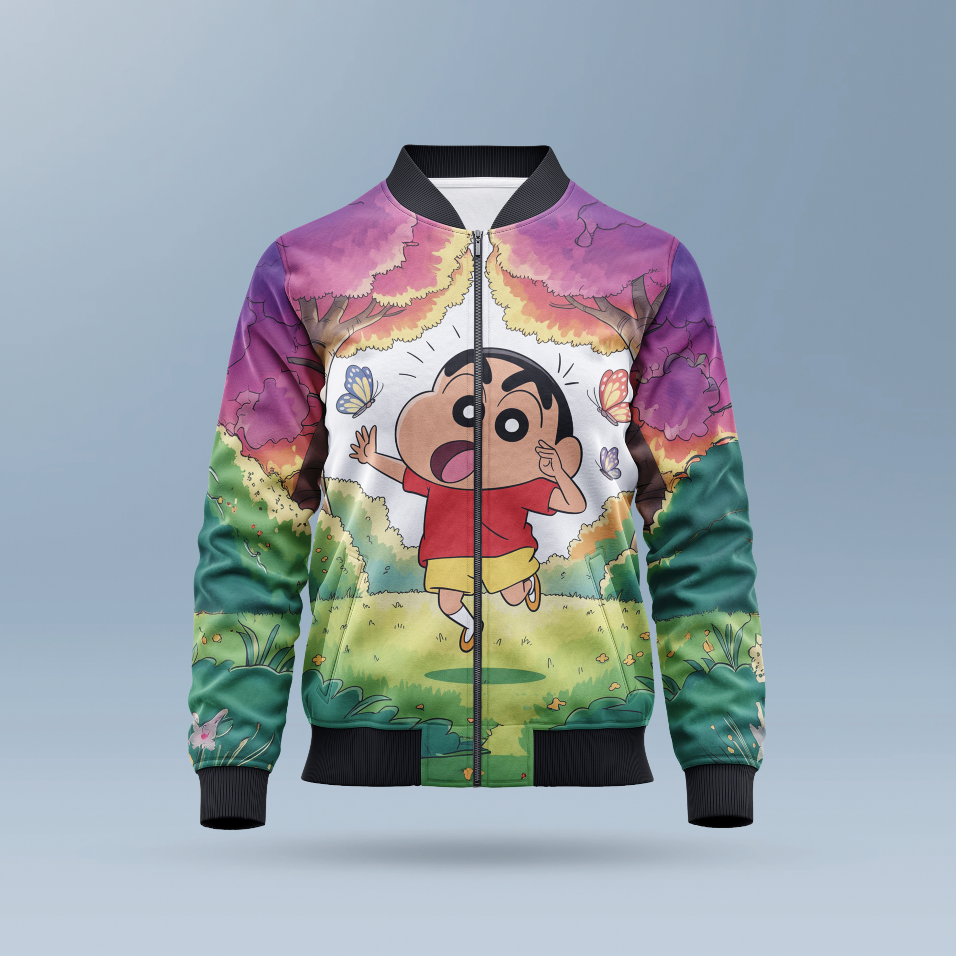 Shinchan AOP Kids Bomber Jacket – Puzzle Squad