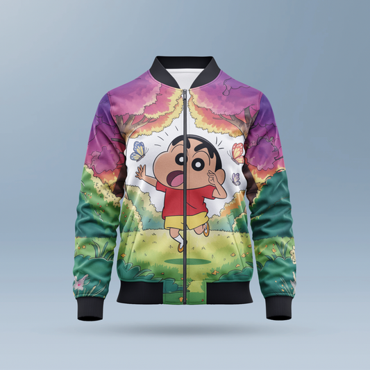 Shinchan AOP Kids Bomber Jacket
