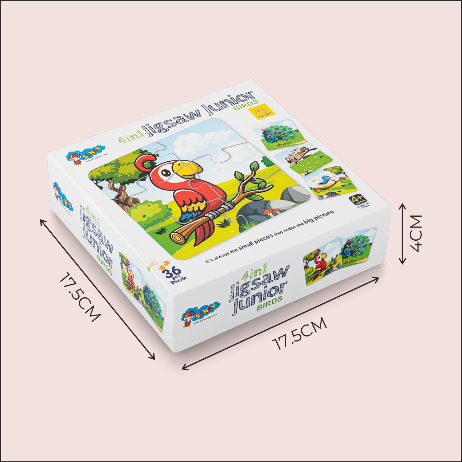 4 in 1 Bird Jigsaw Puzzle – Puzzle Squad