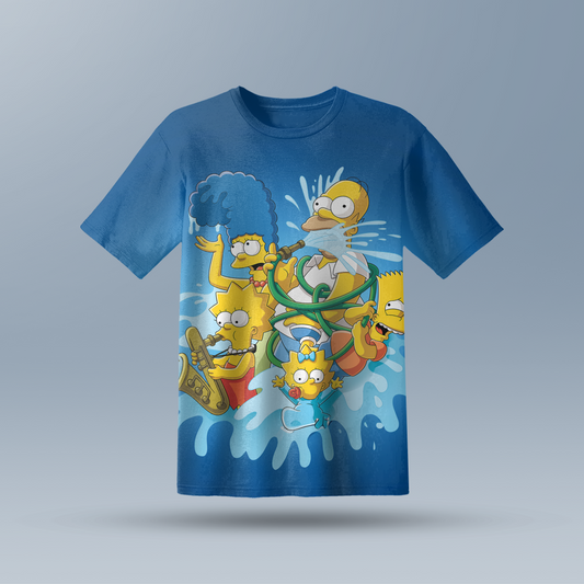 Cartoon Kids AOP Sports T-Shirt