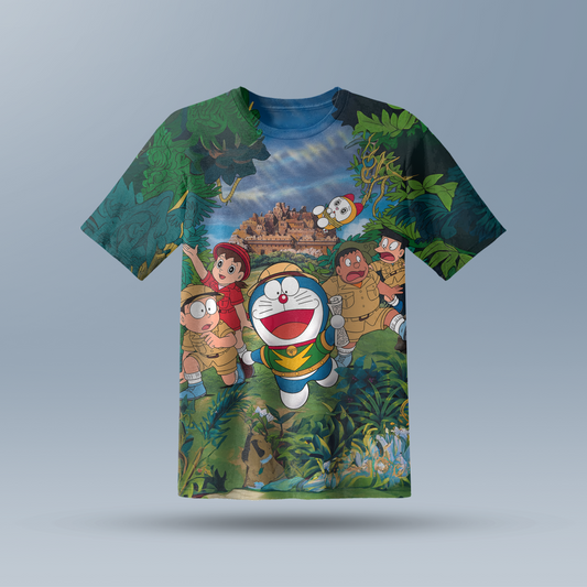 Doraemon Kids AOP Sports T-Shirt