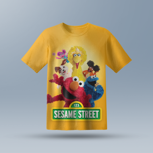 Cartoon Kids AOP Sports T-Shirt