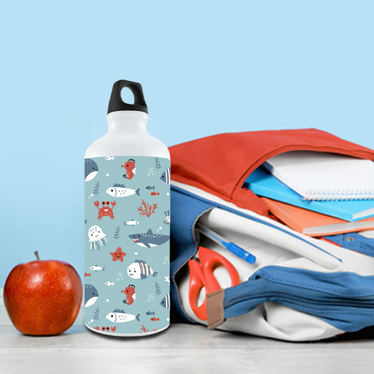 Fish Print Sipper Bottle