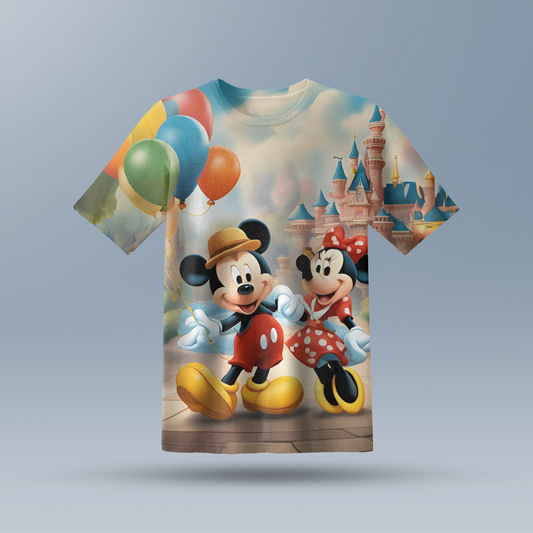 Mickey Mouse Kids AOP Sports T-Shirt
