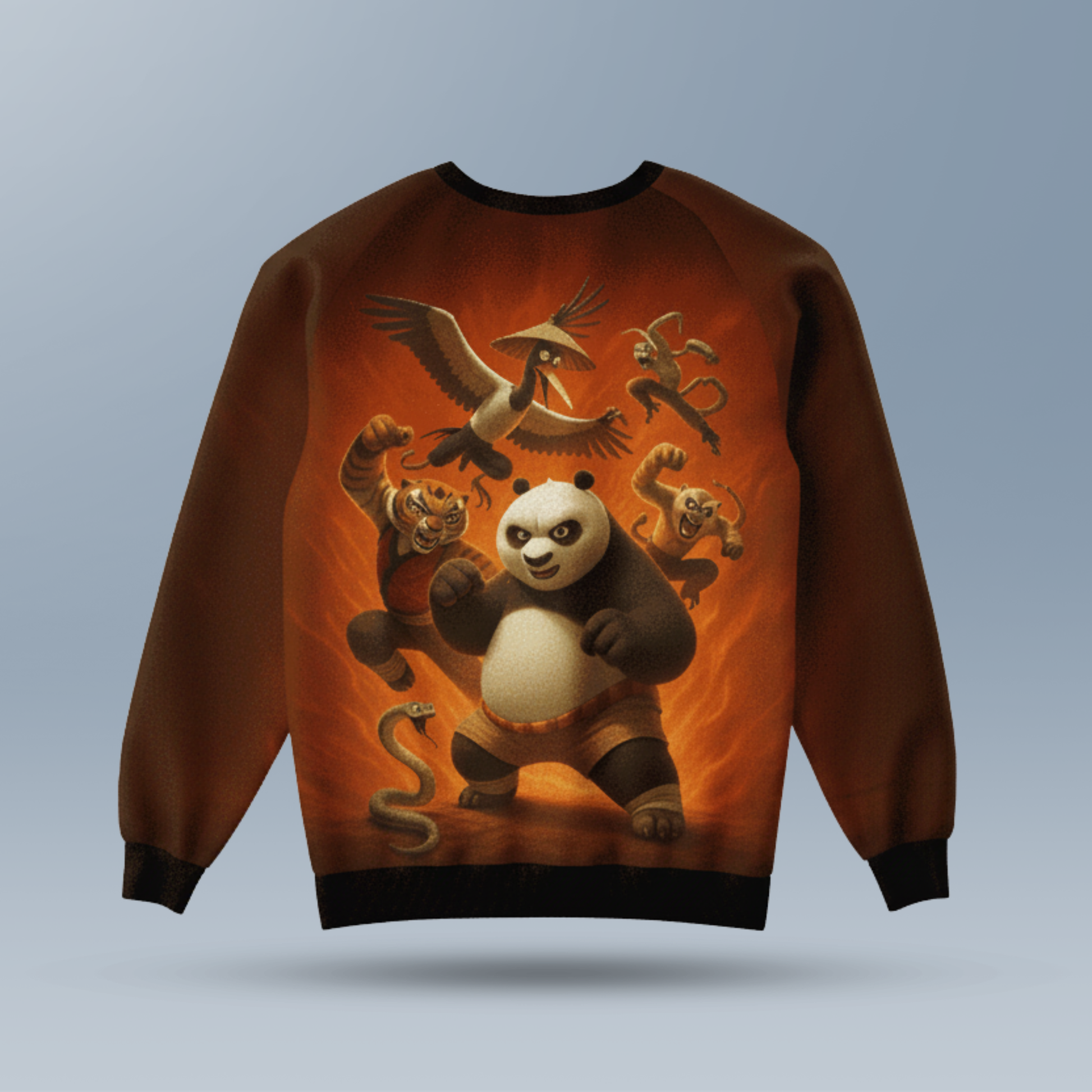 Kung Fu Panda AOP Kids Sweatshirt