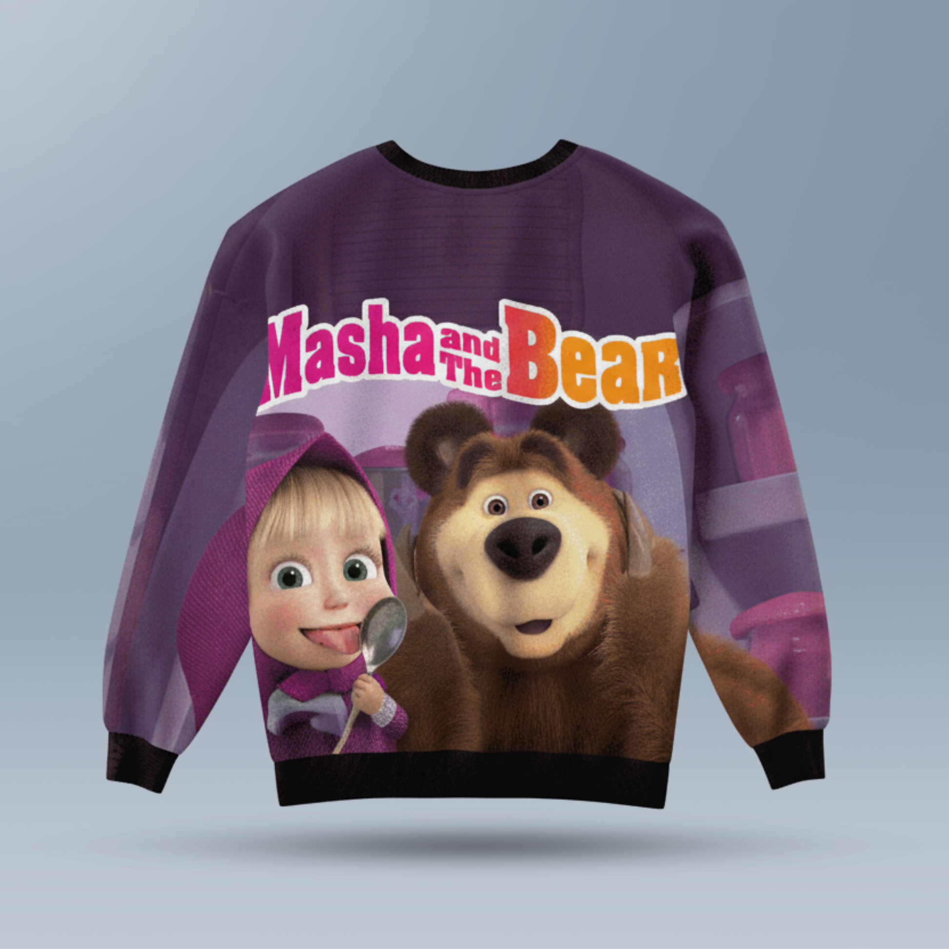 Masha and Bean AOP Kids Sweatshirt