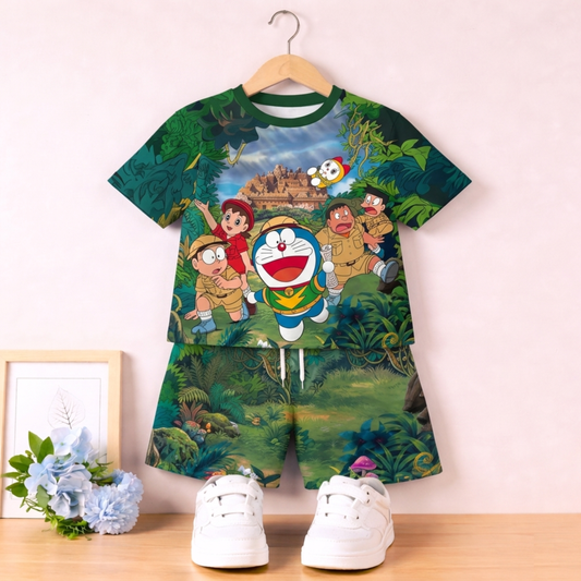 Doremon Kids AOP Co-ord Set