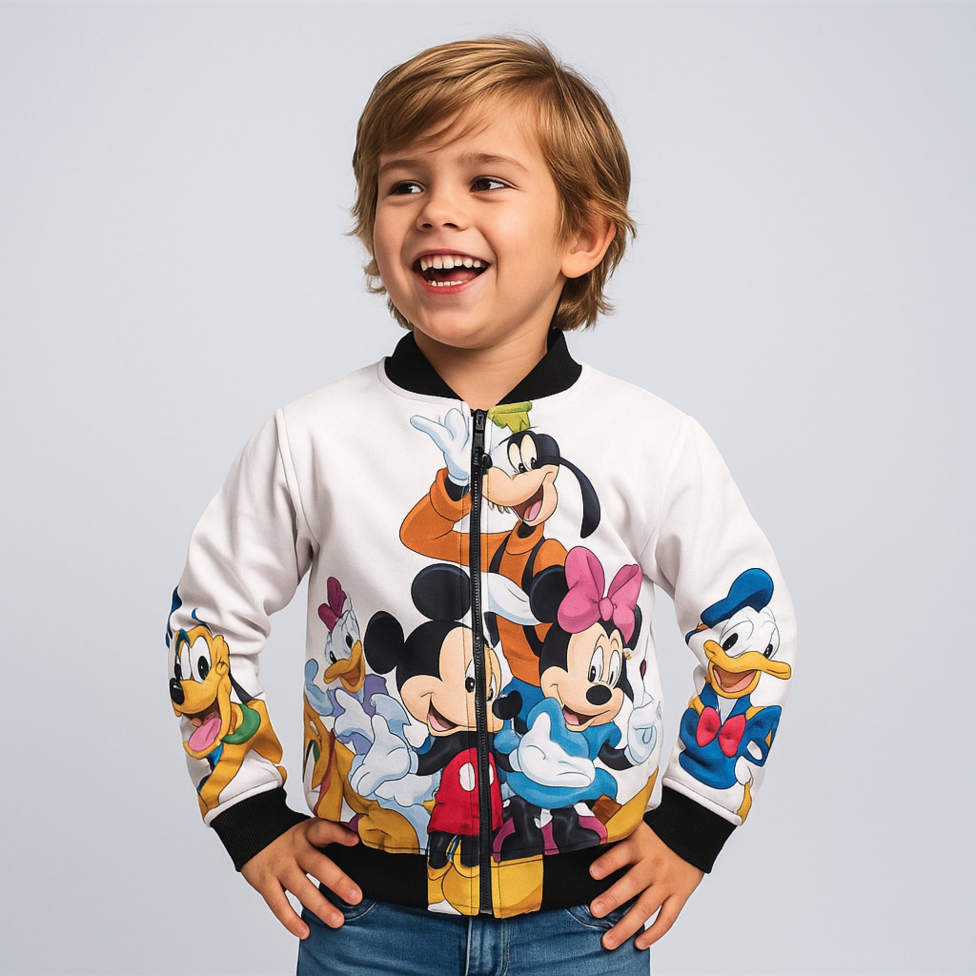 Kids Mickey Mouse Bomber Jacket