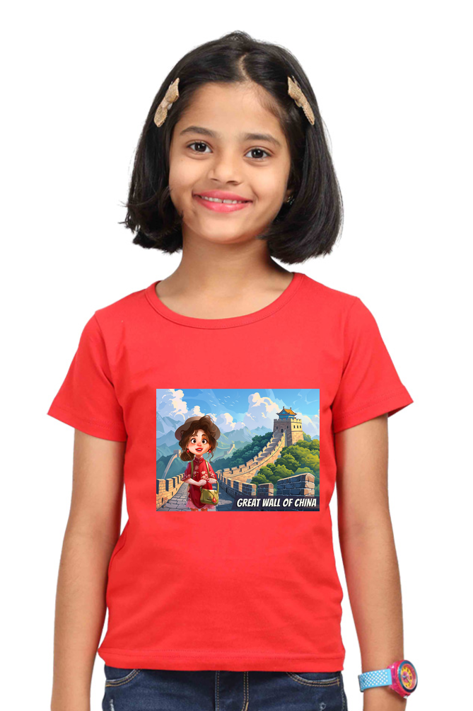 Aarya Great Wall of China Cotton T-shirt | DTF Print