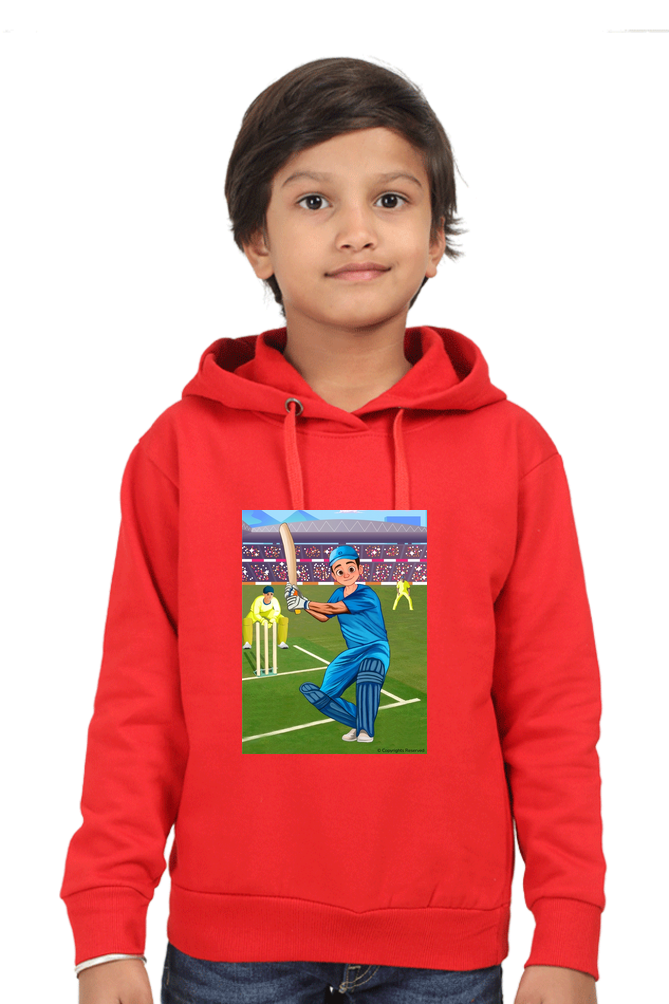 Deva Playing Cricket Hoodie for kids