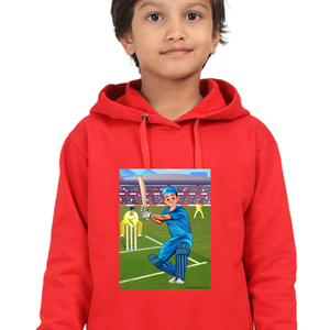 Deva Playing Cricket Hoodie for kids