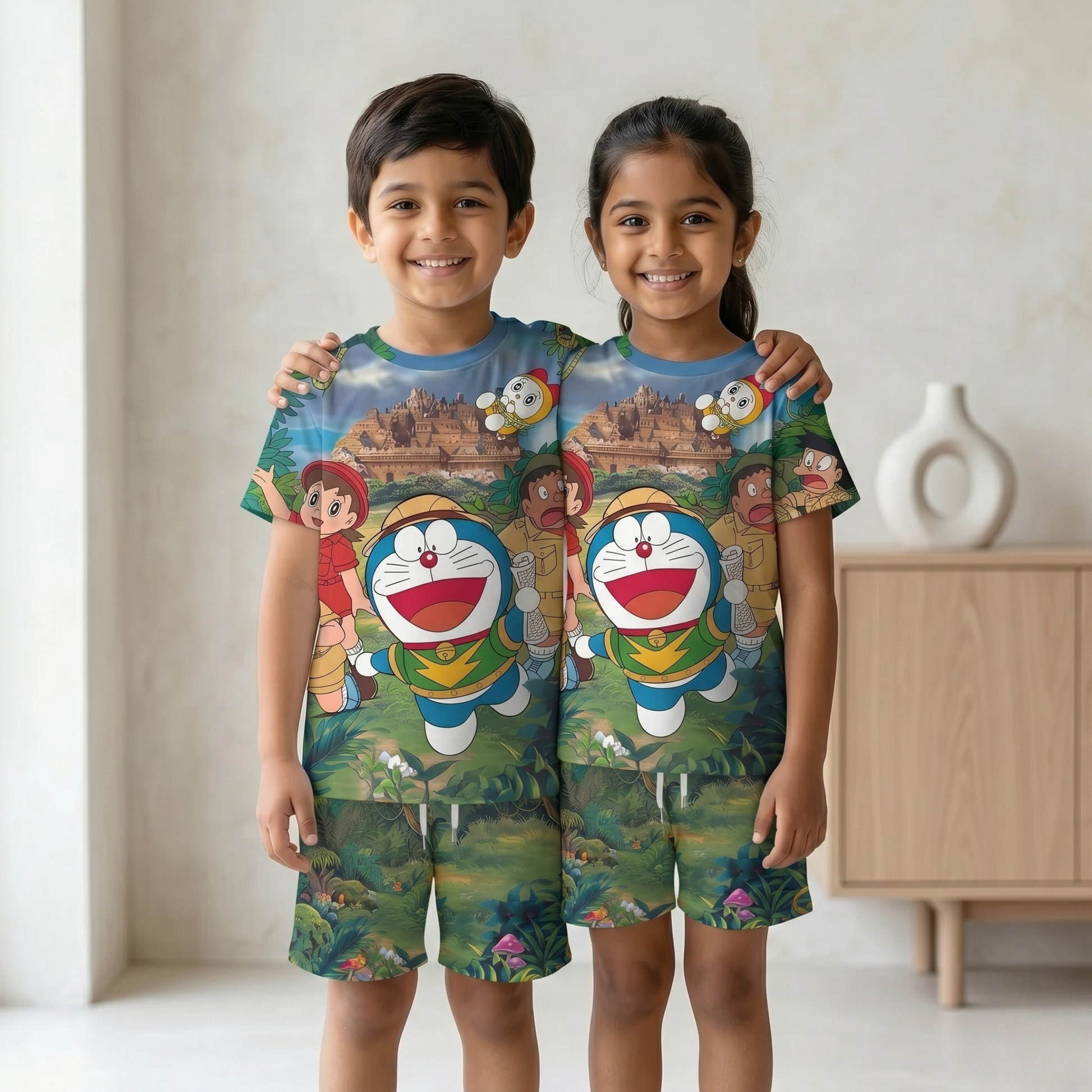 Doremon Kids AOP Co-ord Set