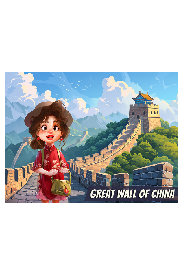 Aarya Great Wall of China Cotton T-shirt | DTF Print