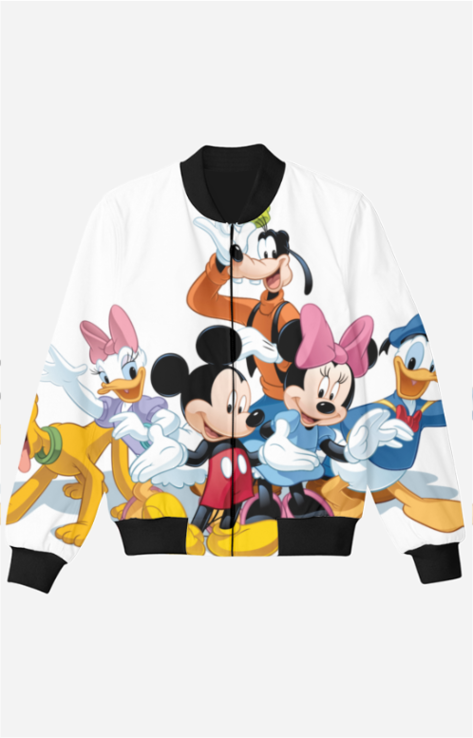 Kids Mickey Mouse Bomber Jacket