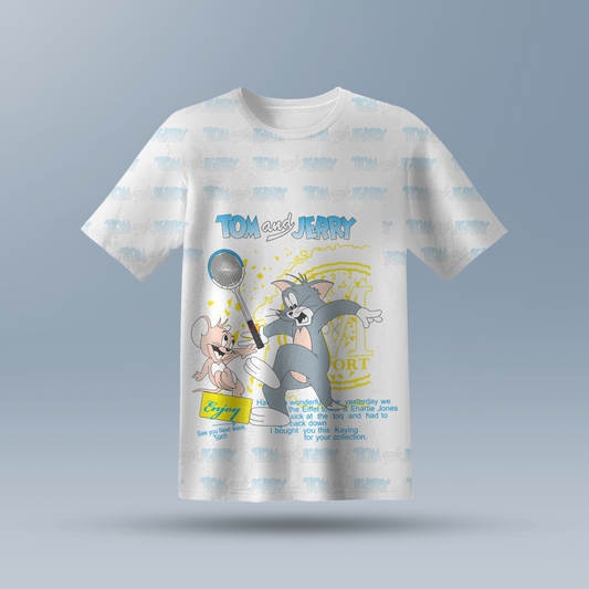 Tom & Jerry Kids AOP Sports T-Shirt