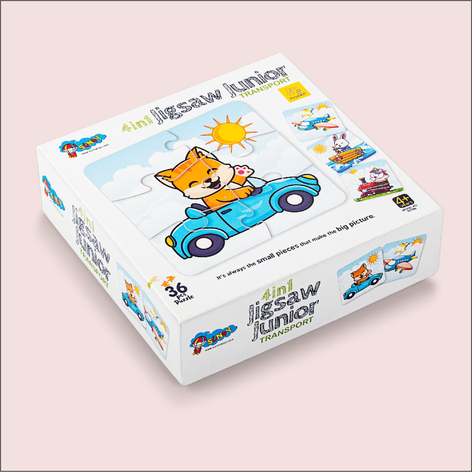 4 in 1 Transport Jigsaw Puzzle