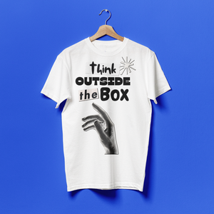 Think Outside the Box / Motivation Quote-Puzzle Squad Cotton T-shirts for Boys & Girls