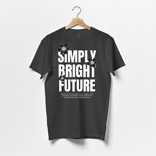 Simply Bright Future / Motivation Quote-Puzzle Squad Cotton T-shirts for Boys & Girls