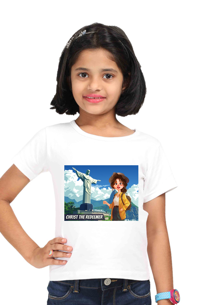 Aarya Christ the Redeemer Cotton T-shirt | DTF print