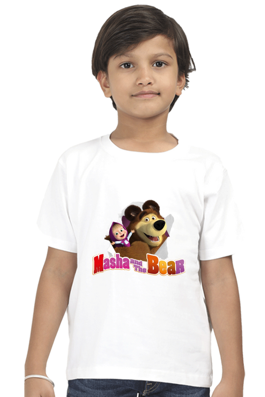 Kids Masha and The Bear T-shirt | DTF Print