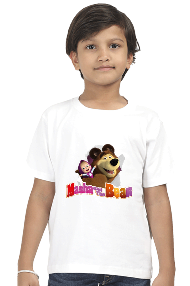 Kids Masha and The Bear T-shirt | DTF Print