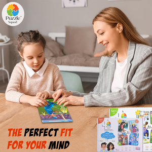 Puzzle Squad™ 4 in 1 Jigsaw Puzzle with 144 Pieces (Combo Pack of 2) | Educational Toys Board Game | What I Dream to be Deva – Aarya Series | Fun & Challenging Cardboard Puzzle