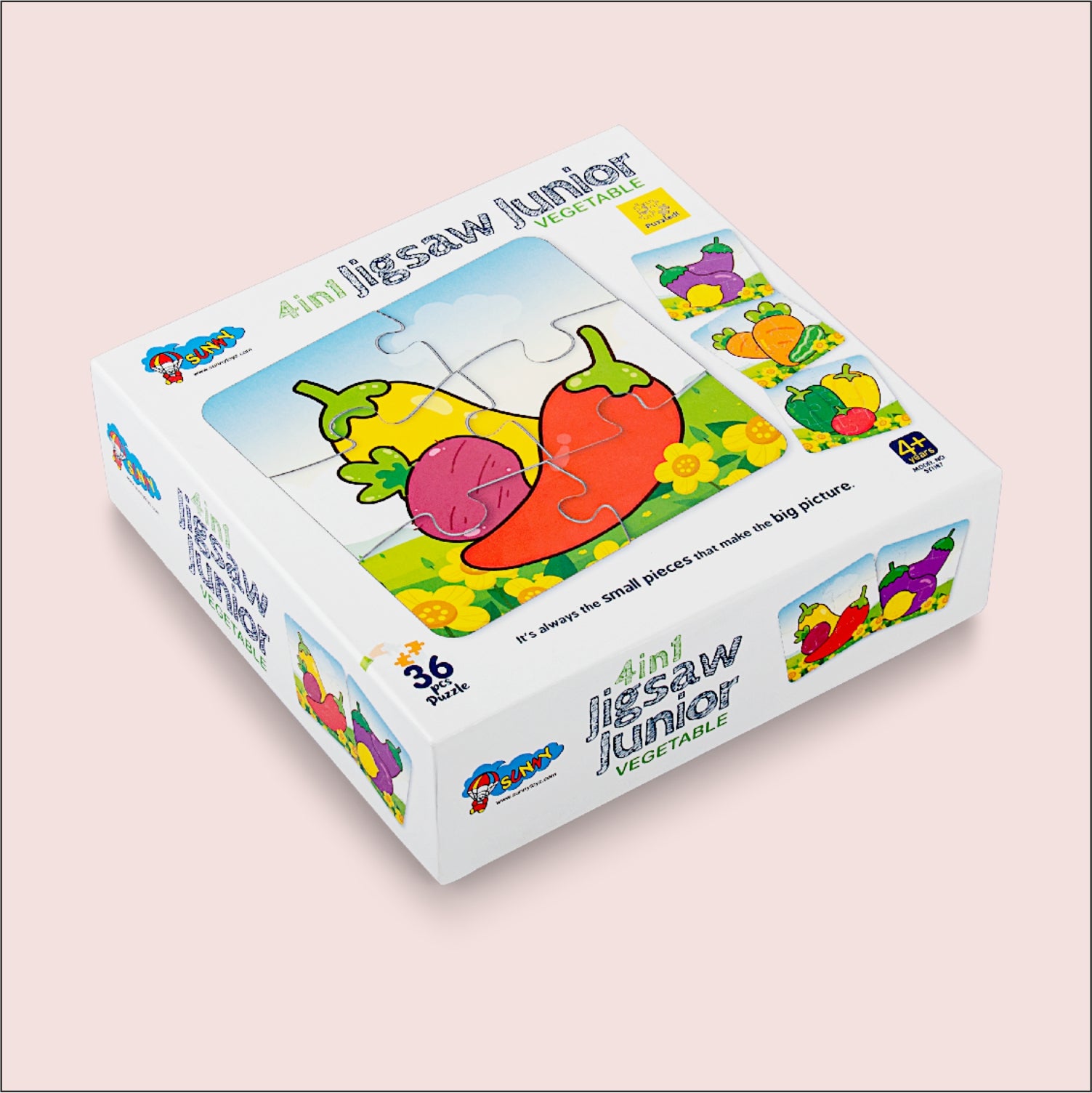 4 in 1 Vegetable Jigsaw Puzzle