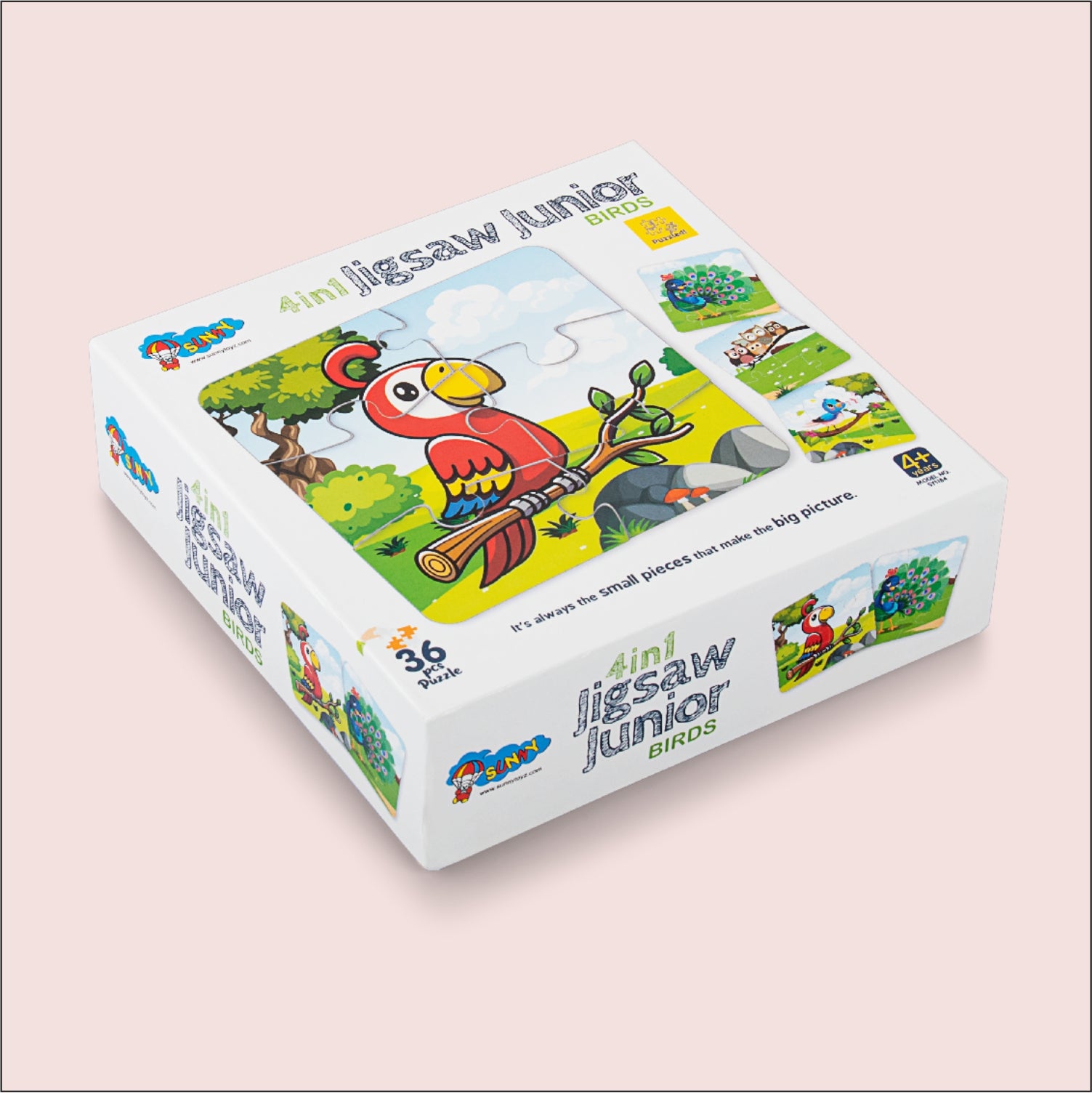 4 in 1 Bird Jigsaw Puzzle