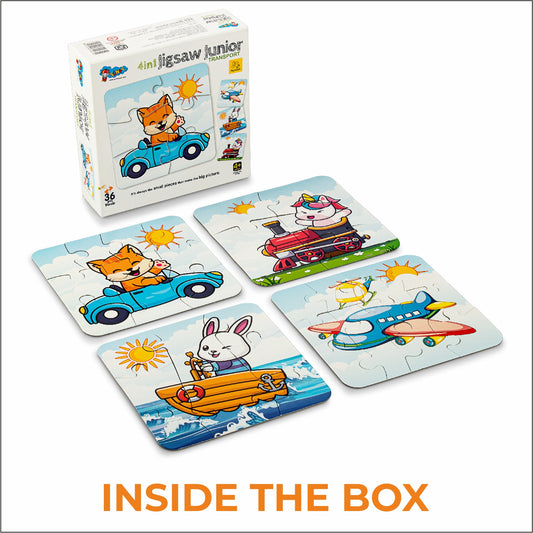 4 in 1 Transport Jigsaw Puzzle