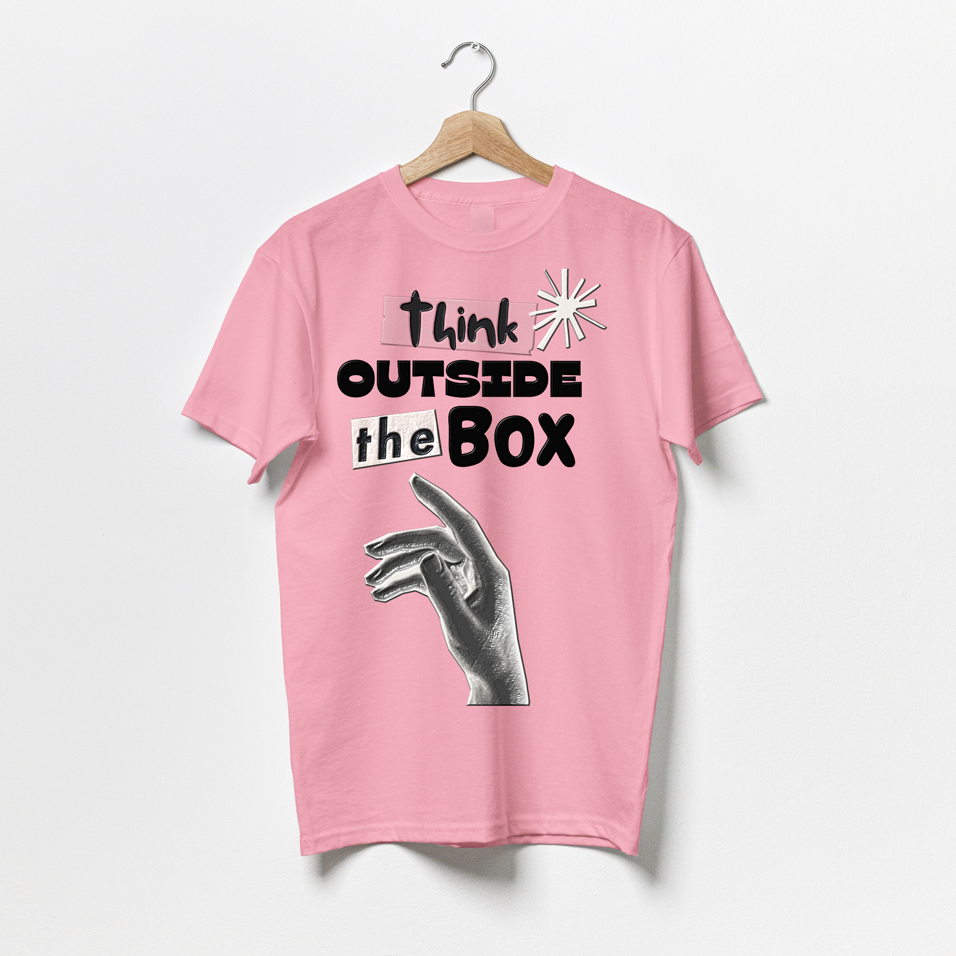 Think Outside the Box / Motivation Quote-Puzzle Squad Cotton T-shirts for Boys & Girls