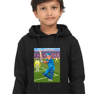 Deva Playing Cricket Hoodie for kids