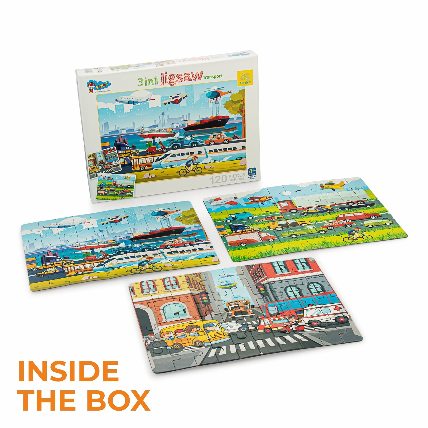 3 in 1 Jigsaw Puzzle Transport