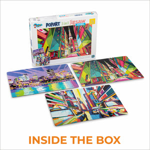 3 in 1 Pop Art Jigsaw Puzzle Cities Theme