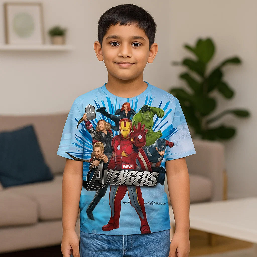 Avengers Kids AOP Sports T-Shirt