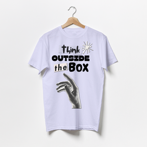 Think Outside the Box / Motivation Quote-Puzzle Squad Cotton T-shirts for Boys & Girls