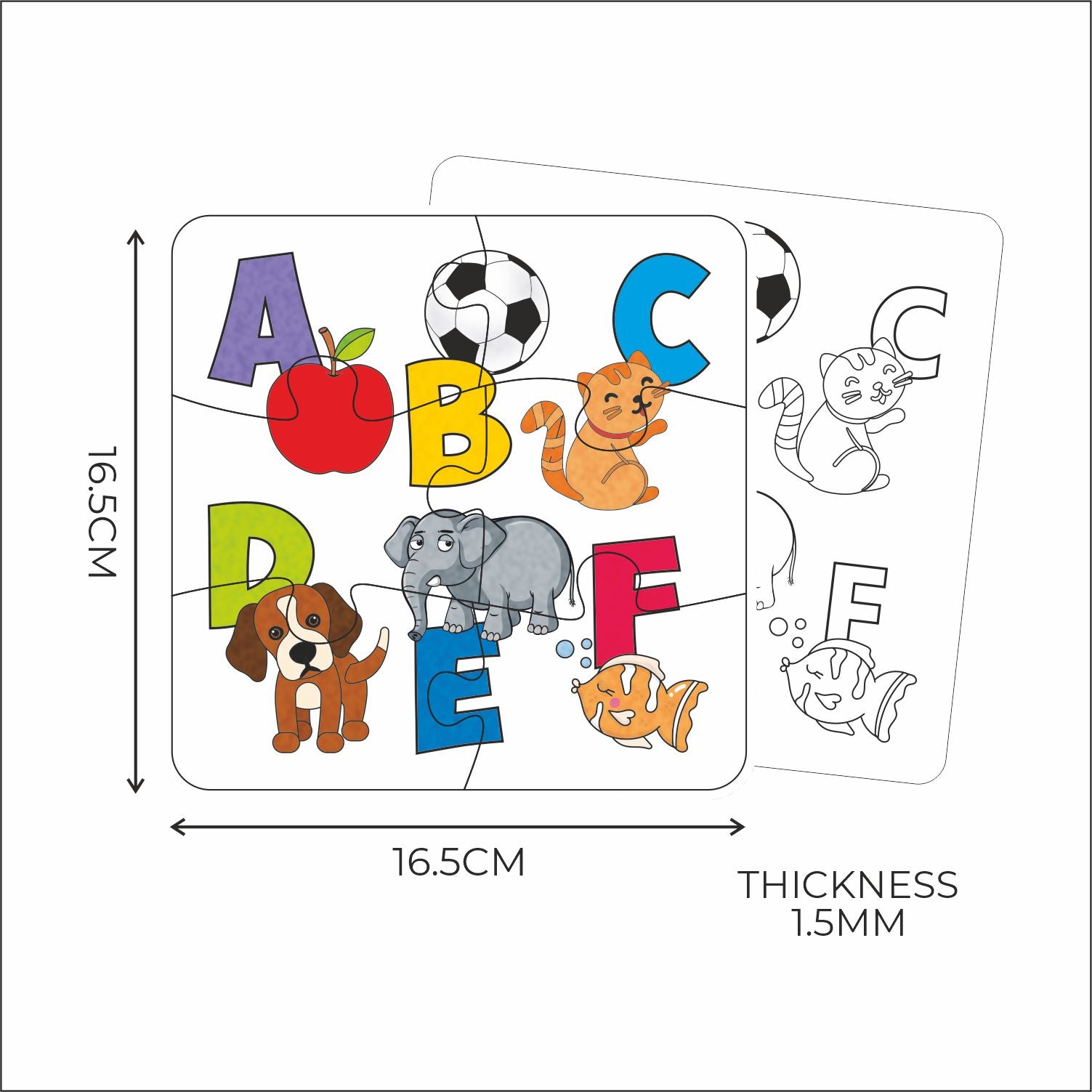 Puzzle and Paint Alphabet Jigsaw Puzzle