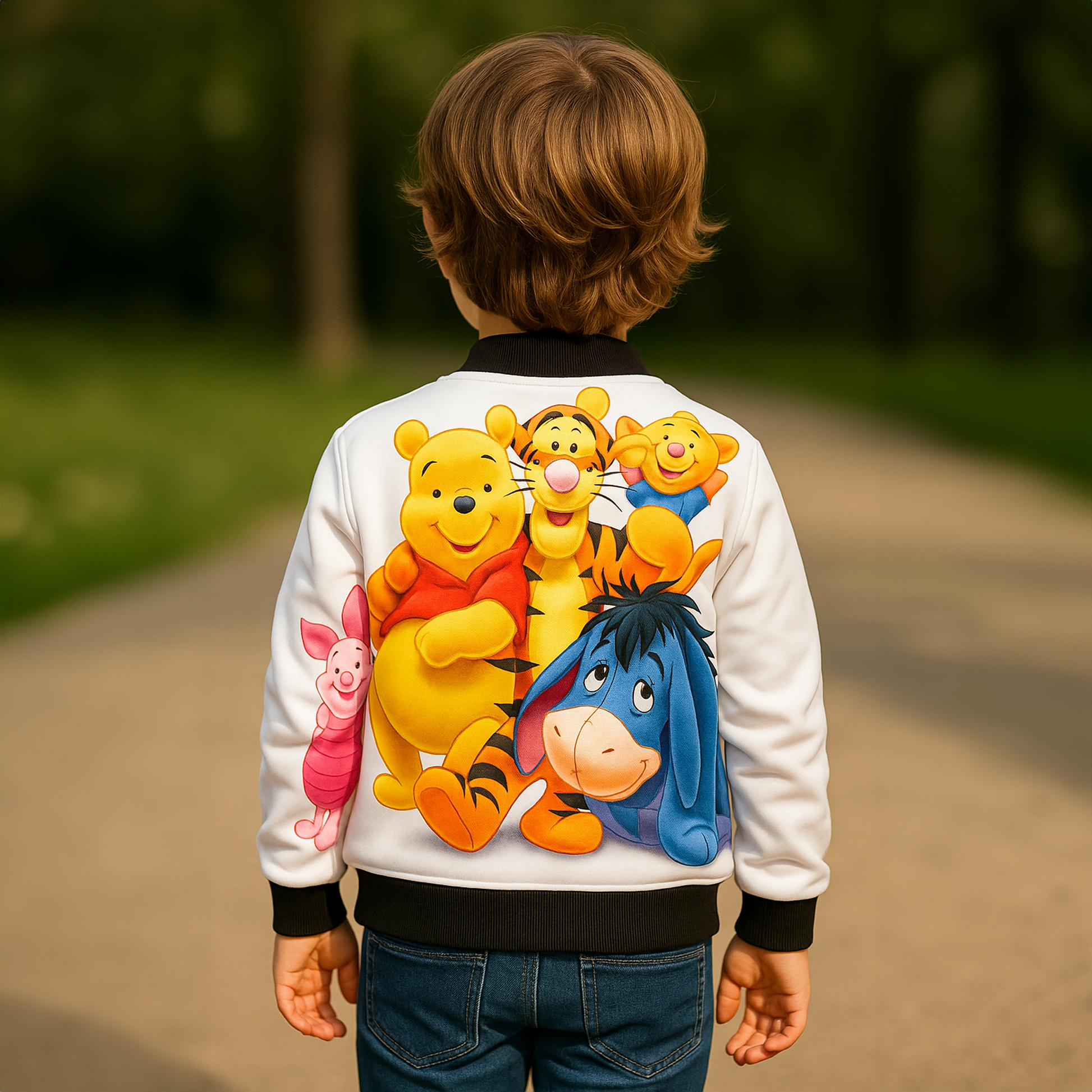 Kids Winnie The Pooh Bomber Jacket