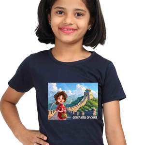 Aarya Great Wall of China Cotton T-shirt | DTF Print