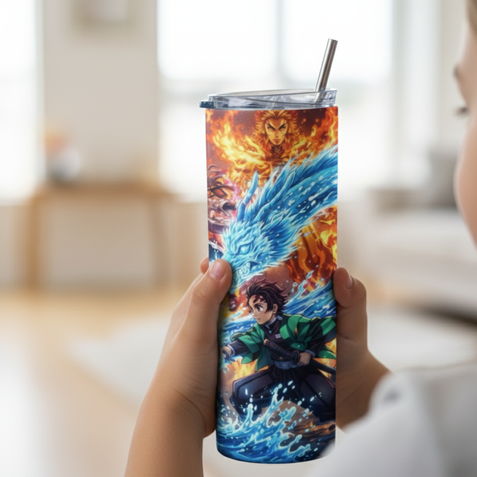 Demons Layer AOP Tumbler Bottle