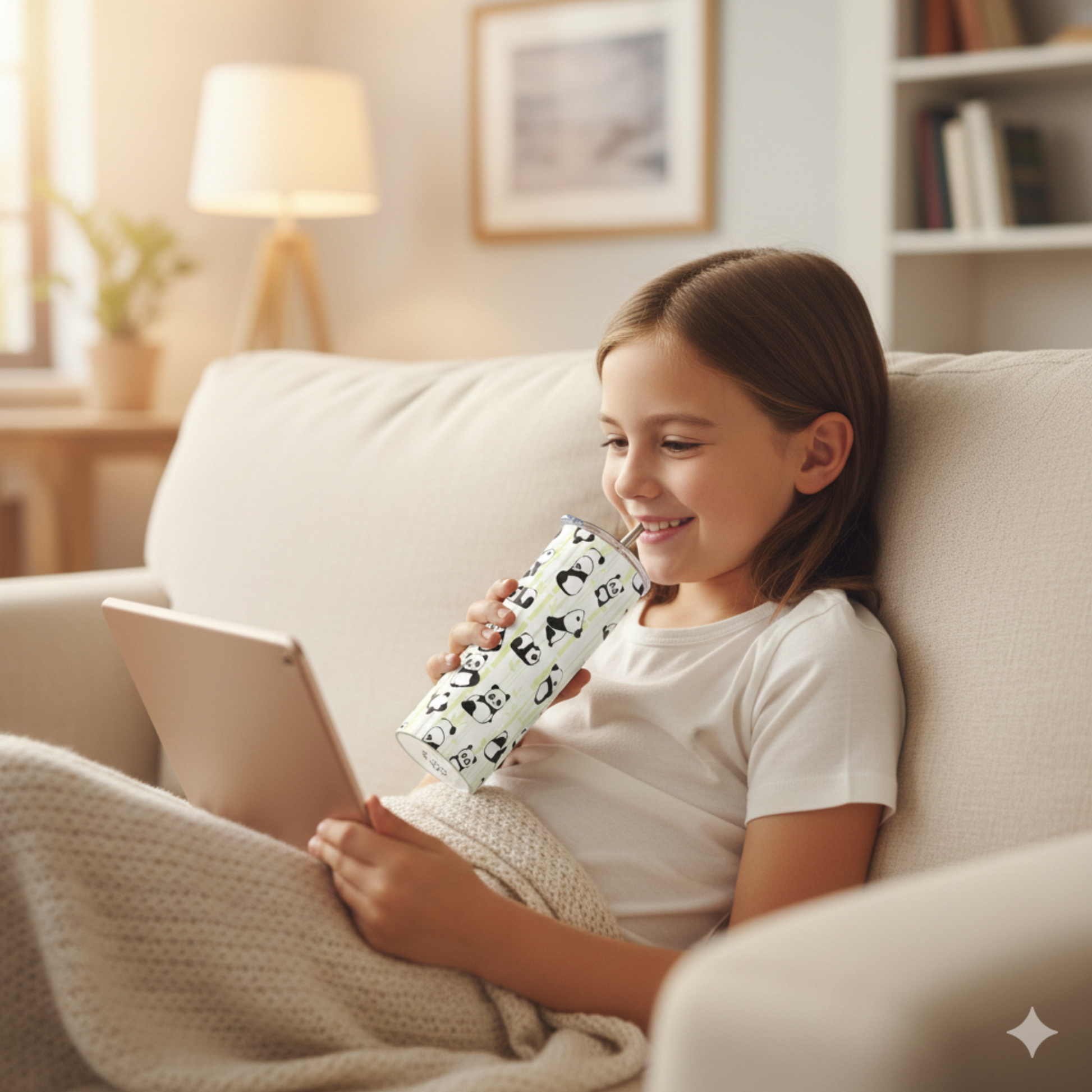 Panda AOP Tumbler Bottle