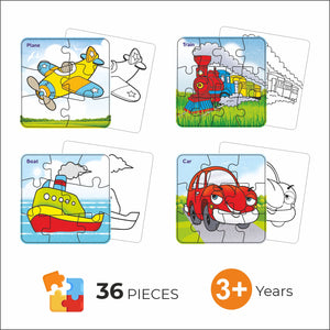 Puzzle and Paint Transport Jigsaw Puzzle