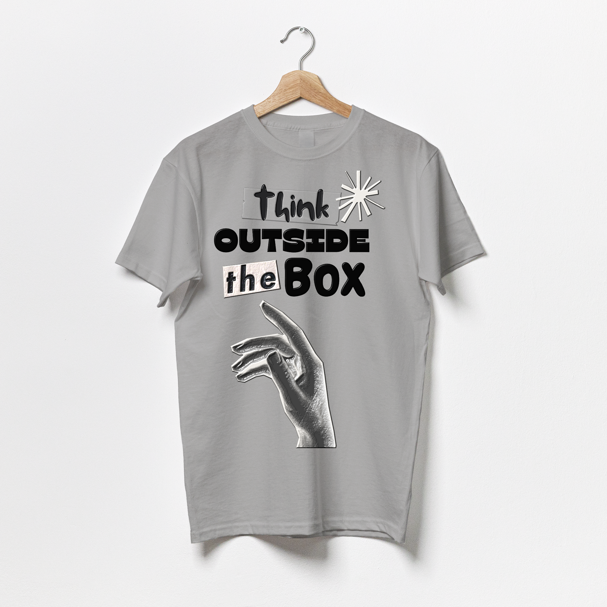 Think Outside the Box / Motivation Quote-Puzzle Squad Cotton T-shirts for Boys & Girls