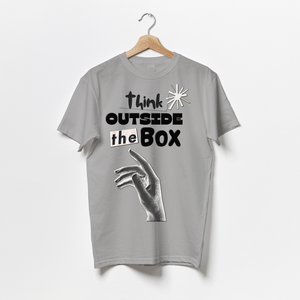 Think Outside the Box / Motivation Quote-Puzzle Squad Cotton T-shirts for Boys & Girls