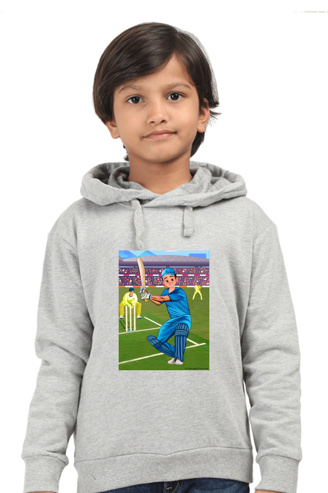 Deva Playing Cricket Hoodie for kids