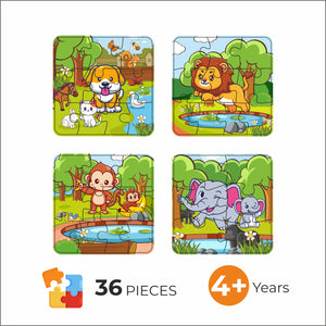 4 in 1 Animal Jigsaw Puuzle