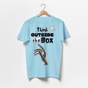 Think Outside the Box / Motivation Quote-Puzzle Squad Cotton T-shirts for Boys & Girls