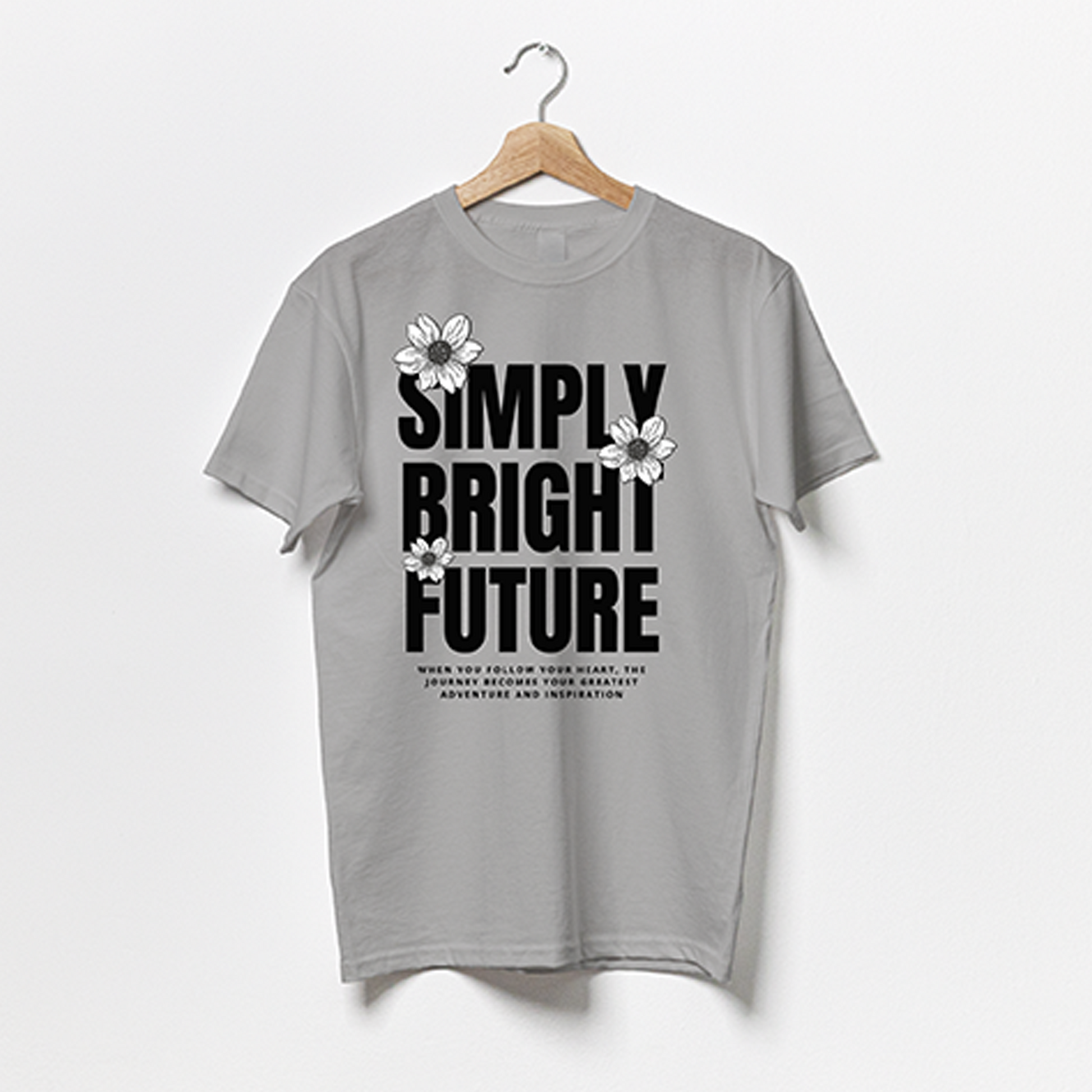 Simply Bright Future / Motivation Quote-Puzzle Squad Cotton T-shirts for Boys & Girls